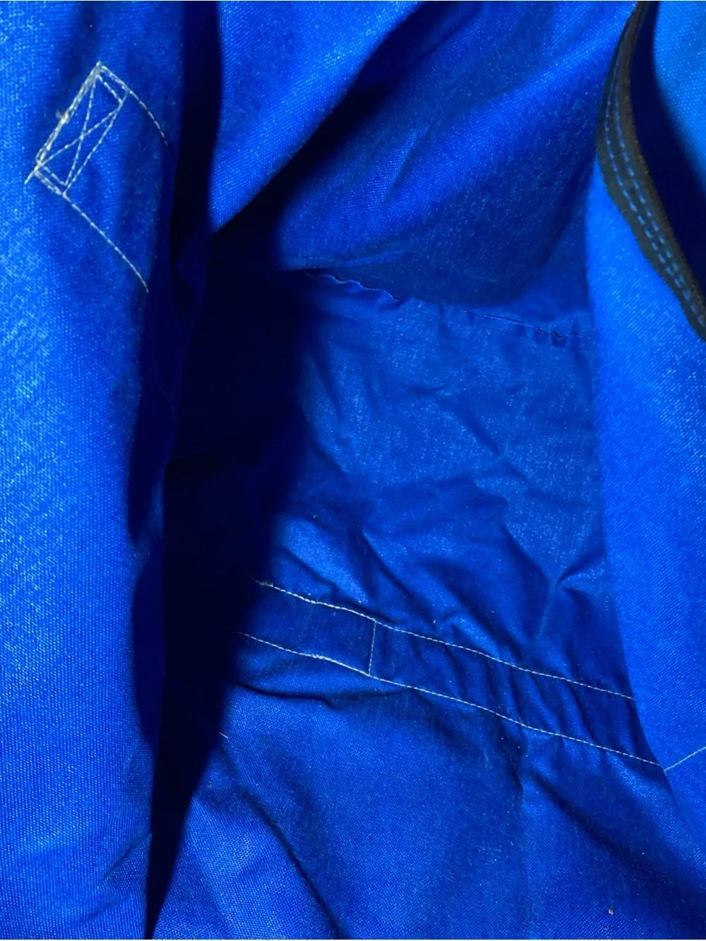 Eastpak Large Canvas Duffle Bag - USA Made Vintage 1980s Blue